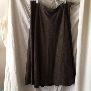 Brown wool skirt